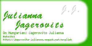 julianna jagerovits business card